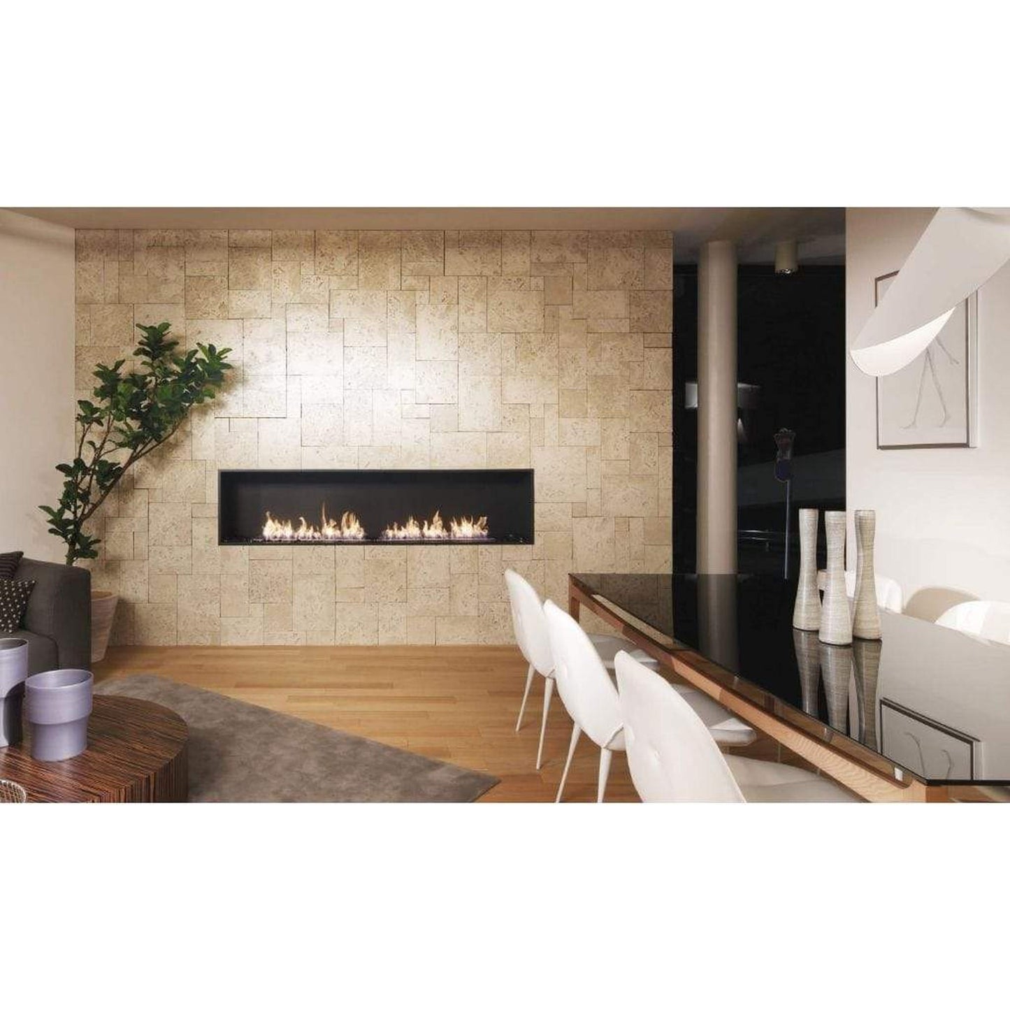 EcoSmart Fire XL900 36" Black Ethanol Fireplace Burner by Mad Design Group