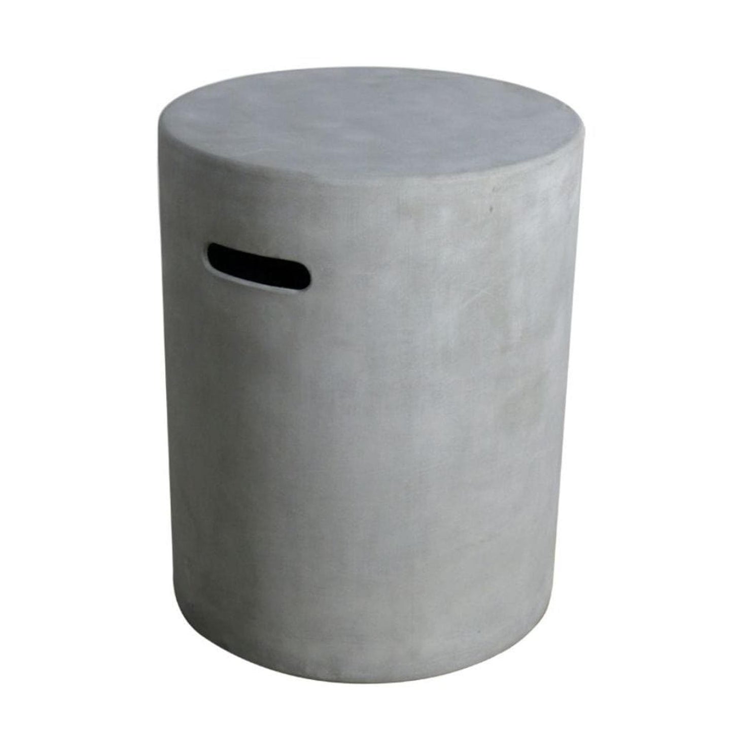 Elementi 16" Round Light Gray Concrete Liquid Propane Tank Cover ONB01-102