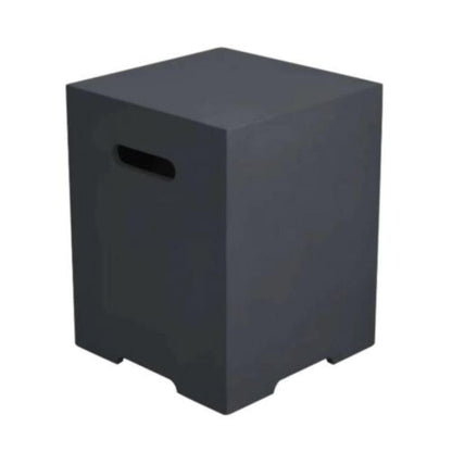 Elementi 16" Square Dark Gray Liquid Propane Concrete Tank Cover ONB01-109