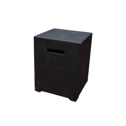 Elementi 16" Square Dark Gray Propane Concrete Tank Cover ONB016