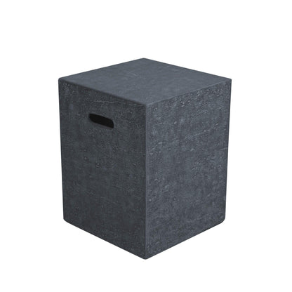 Elementi 16" Square Dark Gray Propane Concrete Tank Cover ONB016