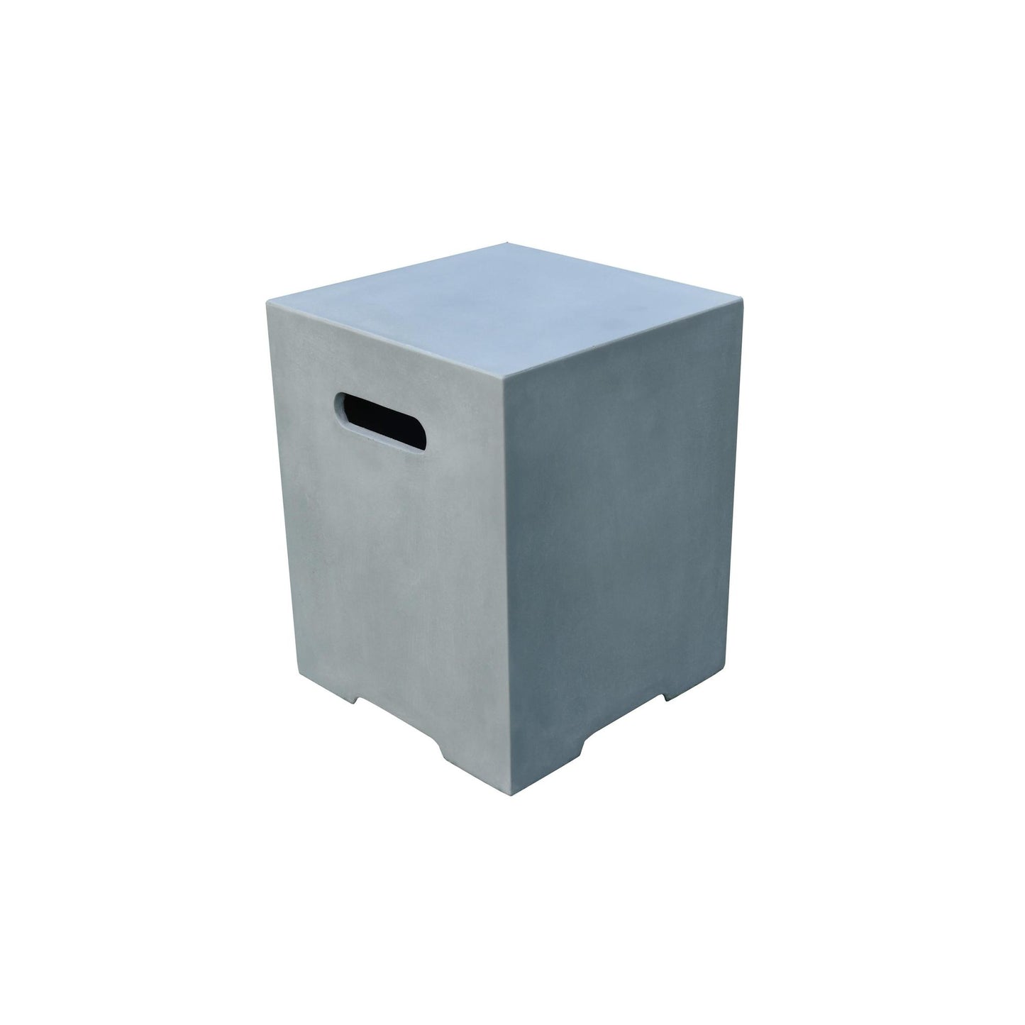 Elementi 16" Square Light Gray Liquid Propane Concrete Tank Cover ONB01-109