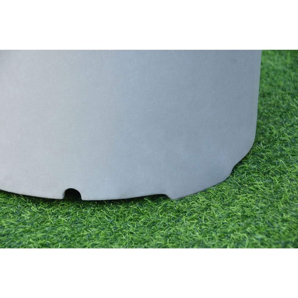 Elementi 18" Round Light Gray Concrete Tank Cover ONB01-207