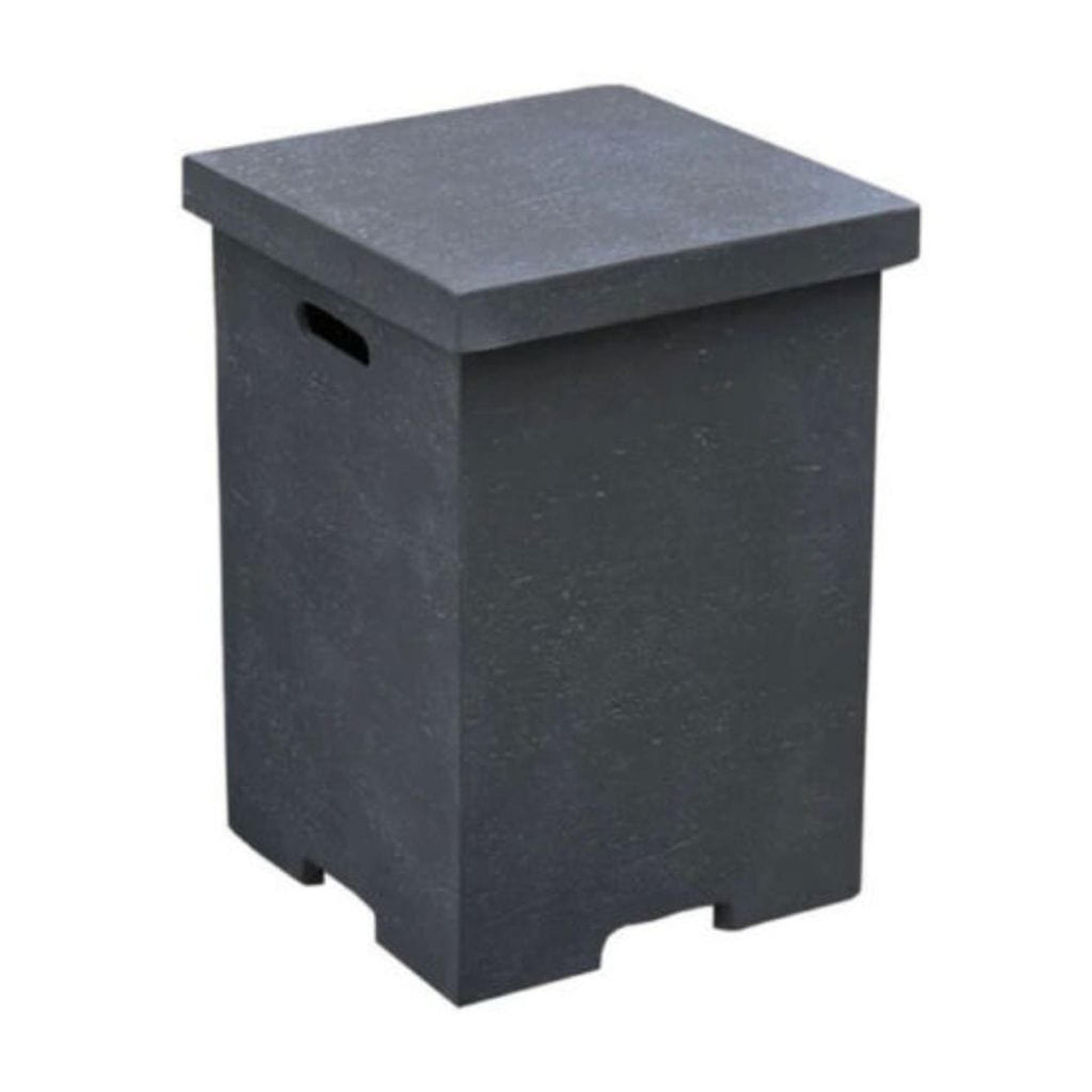 Elementi 18" Square Dark Gray Concrete Liquid Propane Tank Cover with Top Removable (ONB01-105)
