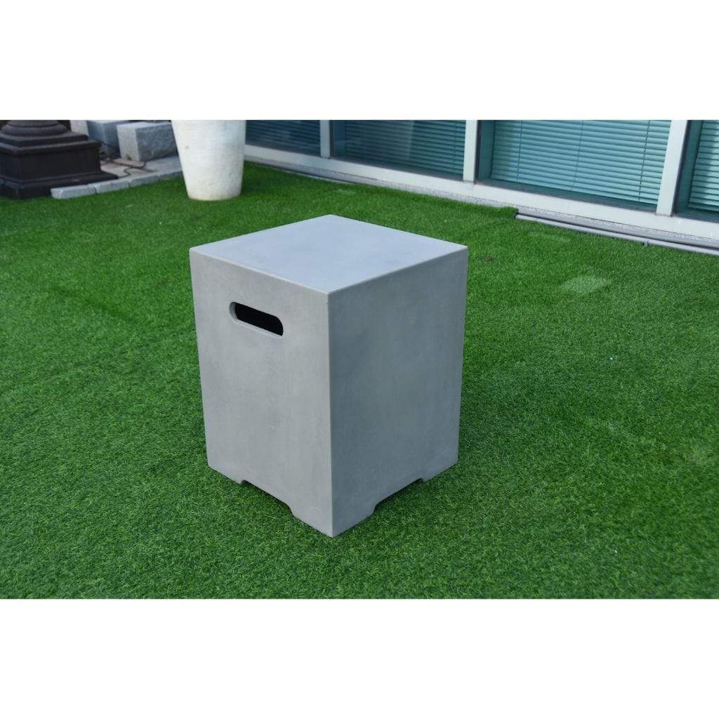 Elementi 18" Square Light Gray Liquid Propane Concrete Tank Cover ONB01-208