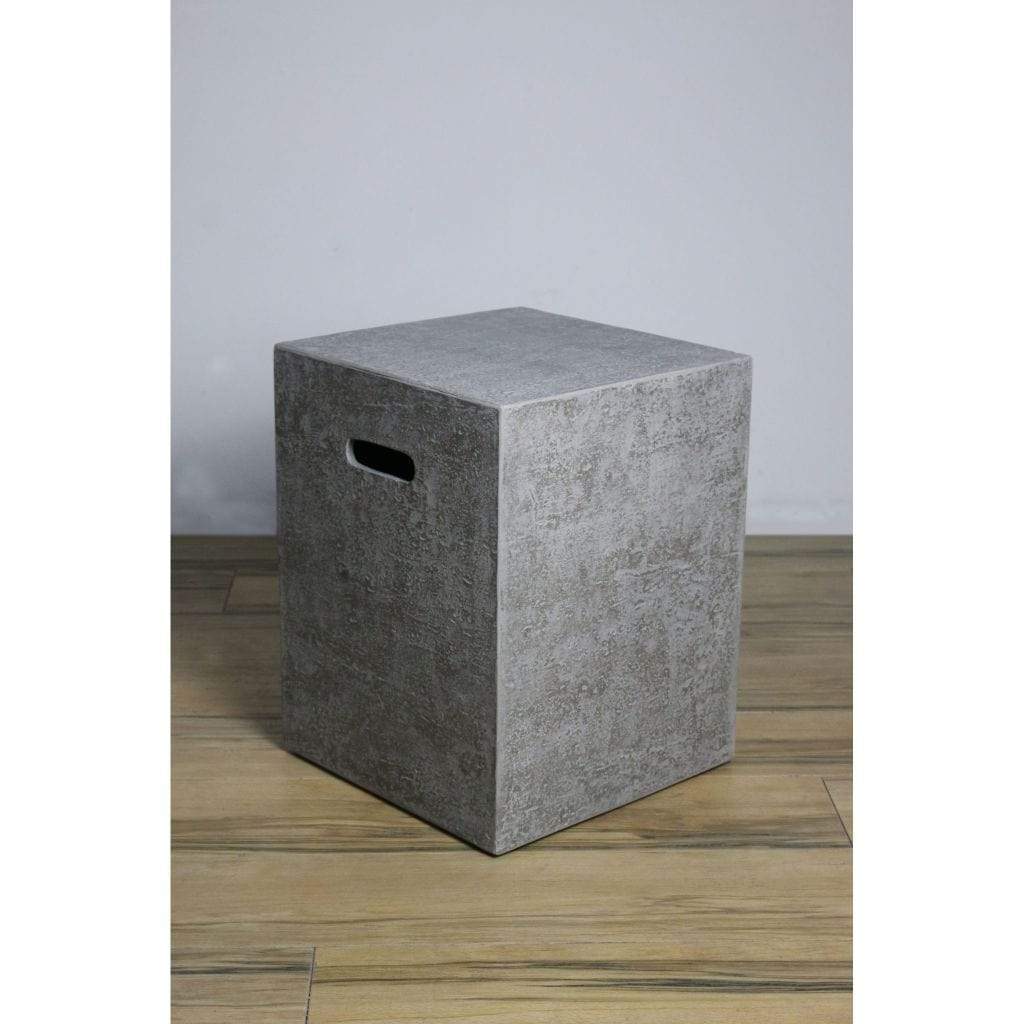 Elementi 18" Square Light Gray Propane Concrete Tank Cover ONB01-209