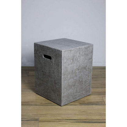 Elementi 18" Square Light Gray Propane Concrete Tank Cover ONB01-209