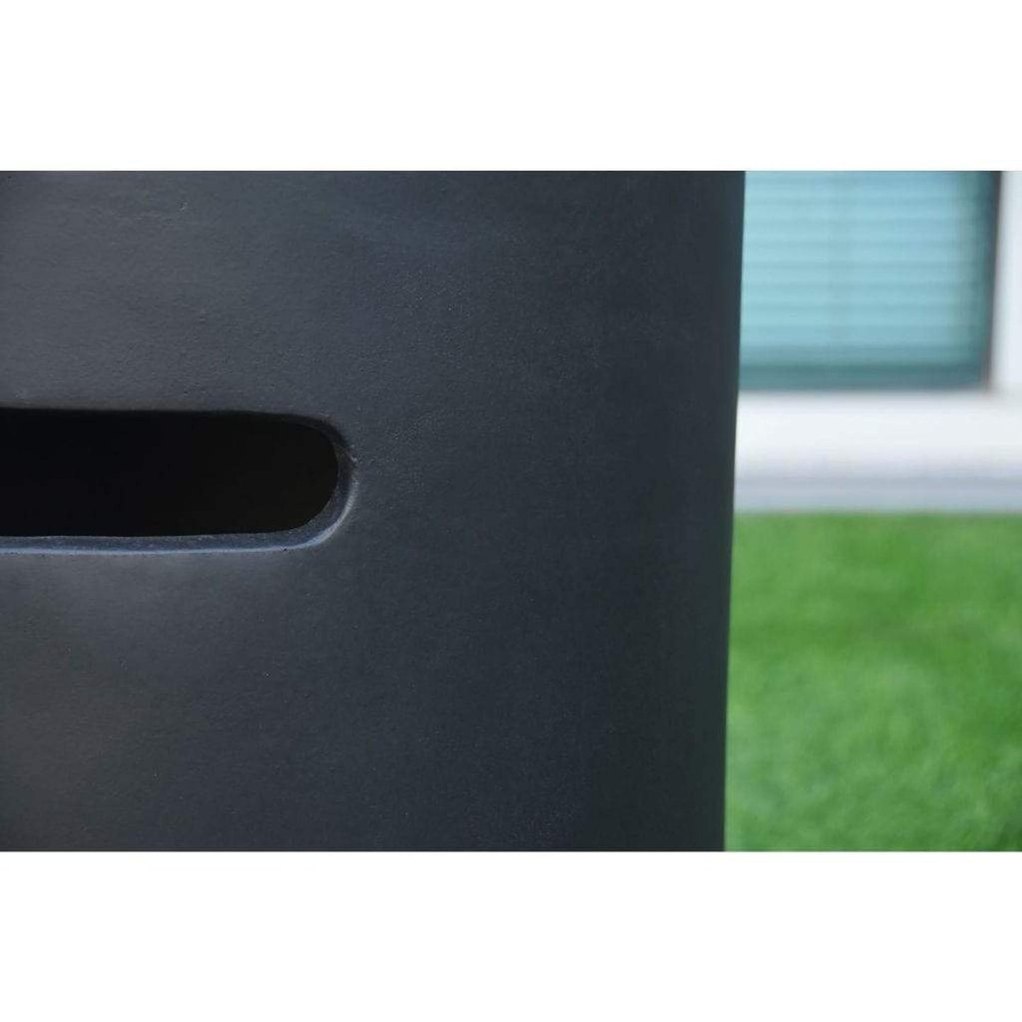 Elementi 20" Round Black Concrete Tank Cover