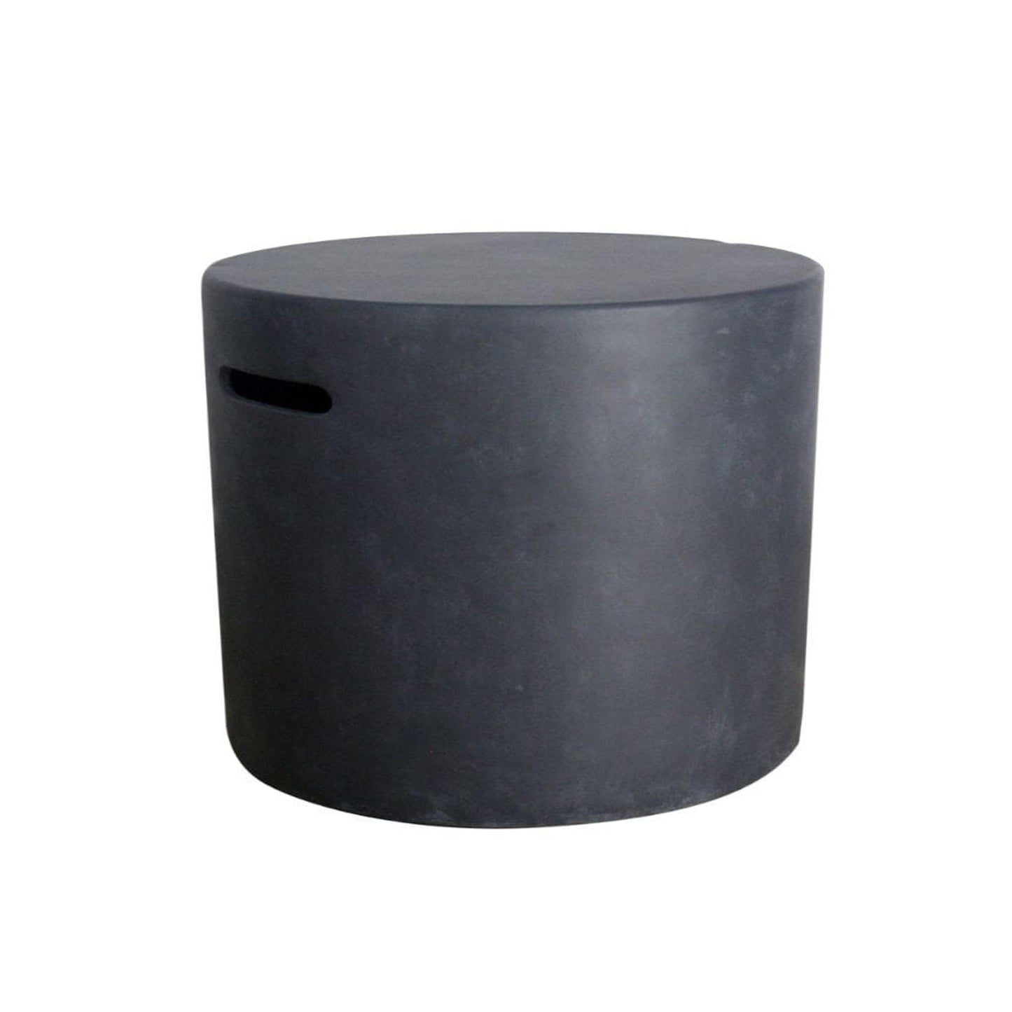 Elementi 20" Round Black Concrete Tank Cover