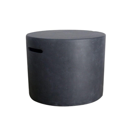 Elementi 20" Round Black Concrete Tank Cover