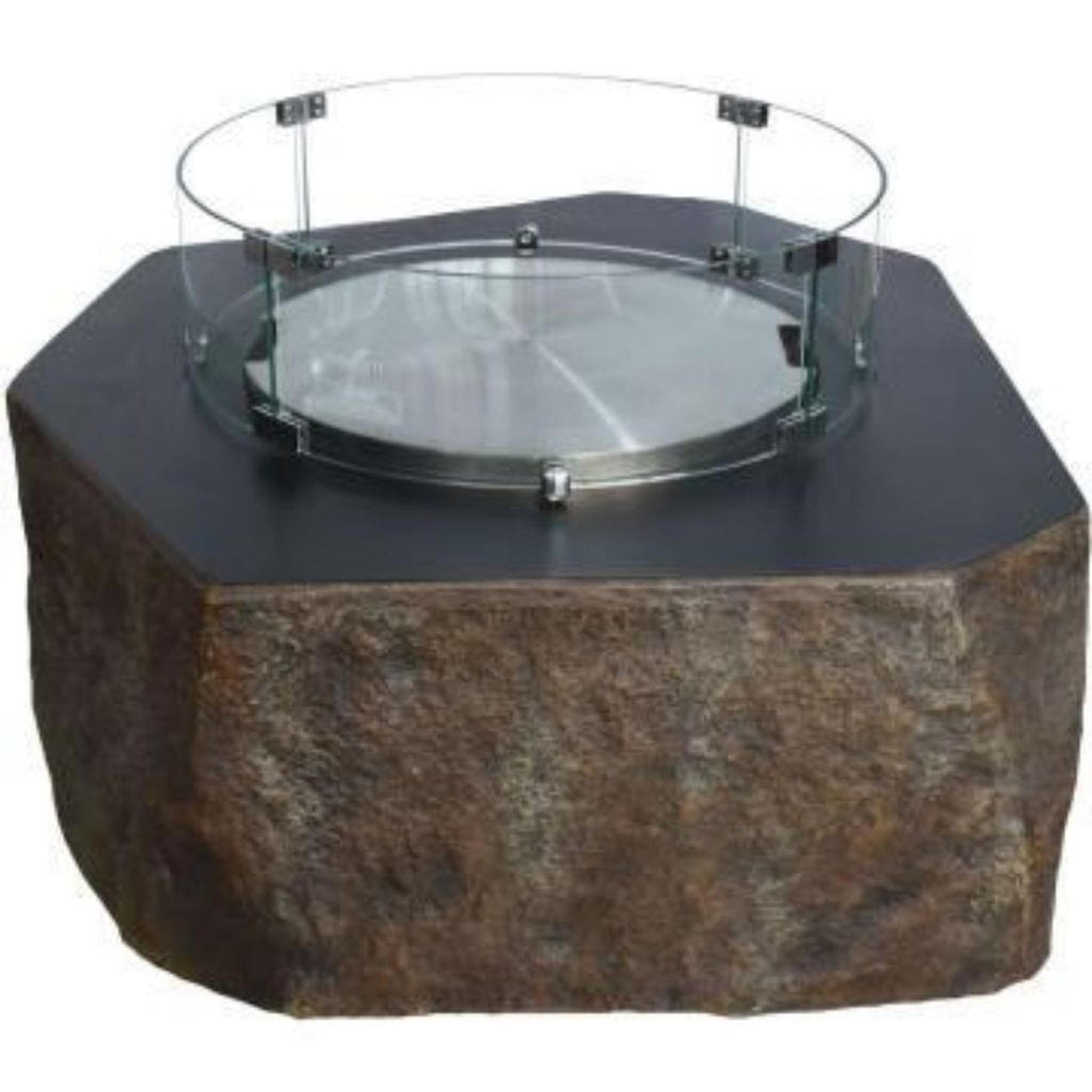 Elementi 24" Round Glass Wind Shields for Columbia Fire Table