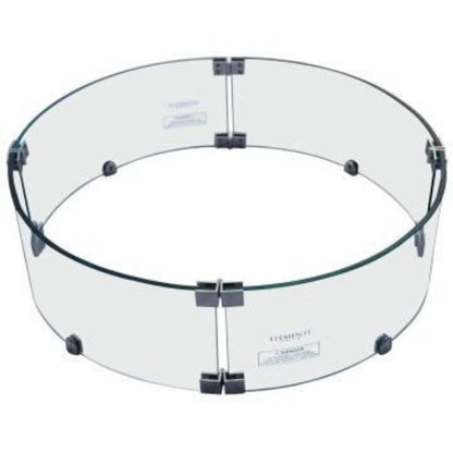 Elementi 24" Round Glass Wind Shield for Metropolis Fire Table