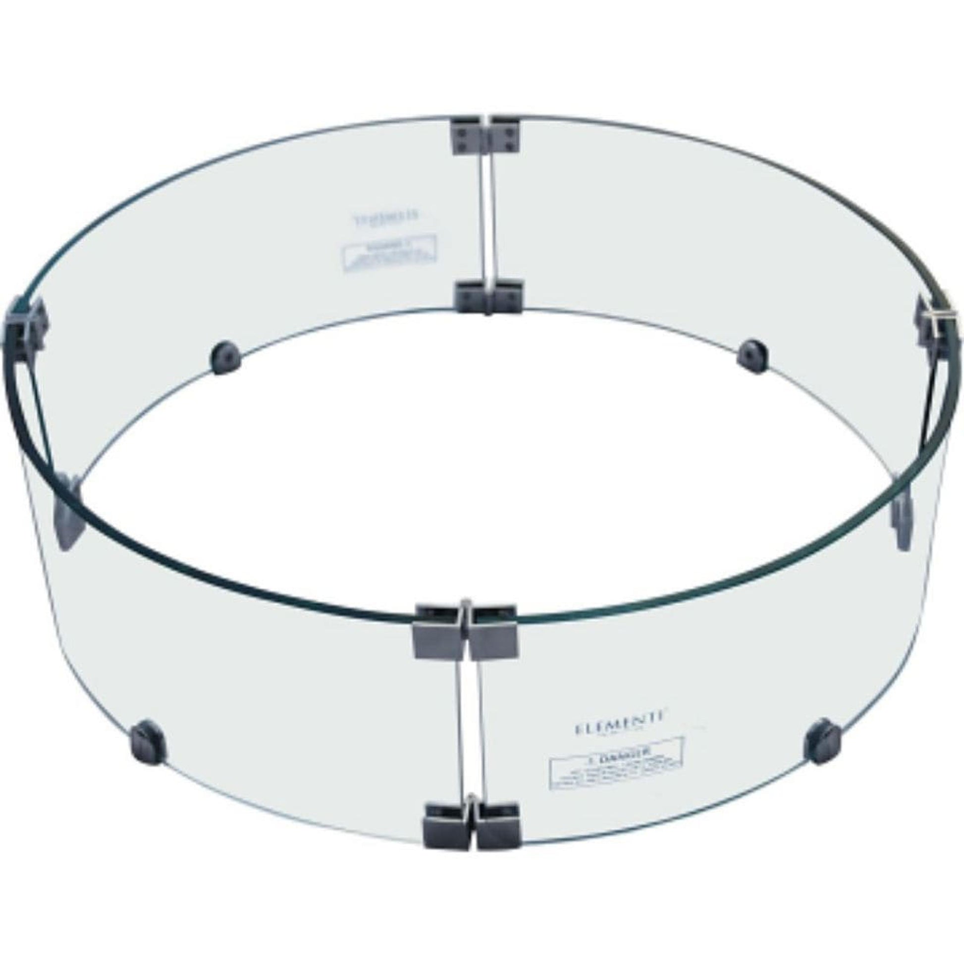 Elementi 24" Round Glass Wind Shields for Manchester Fire Table