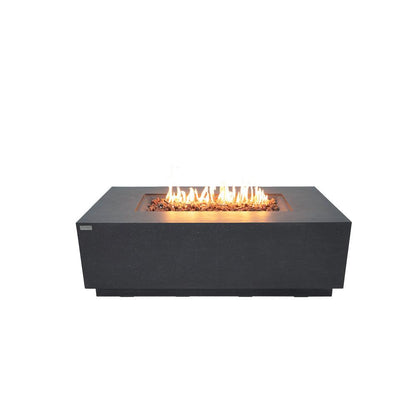 Elementi Andes 32" Rectangle Dark Grey Concrete Propane Fire Table