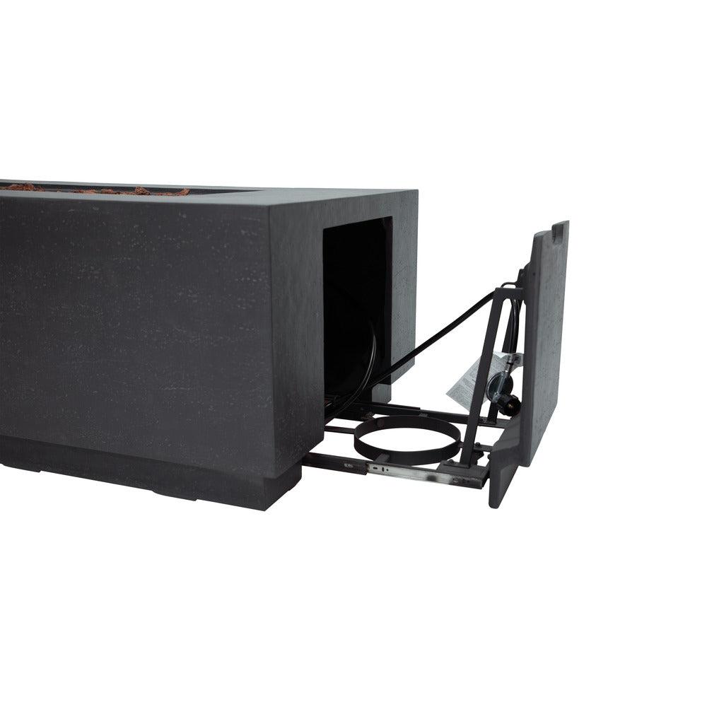 Elementi Andes 32" Rectangle Dark Grey Concrete Propane Fire Table