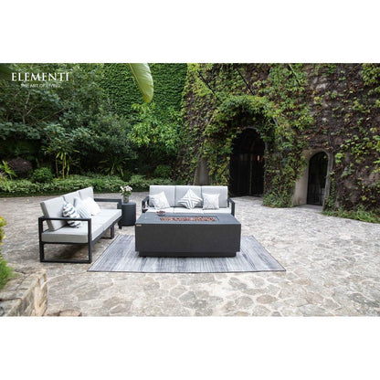 Elementi Andes 32" Rectangle Dark Grey Concrete Propane Fire Table