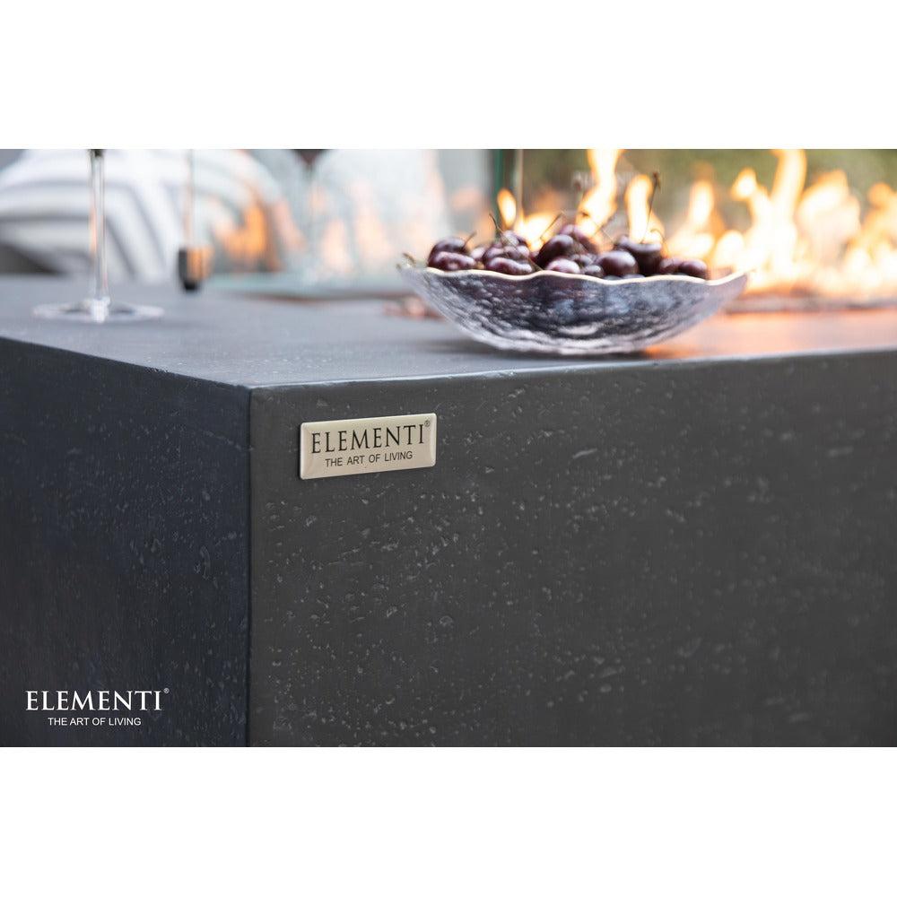 Elementi Andes 32" Rectangle Dark Grey Concrete Propane Fire Table