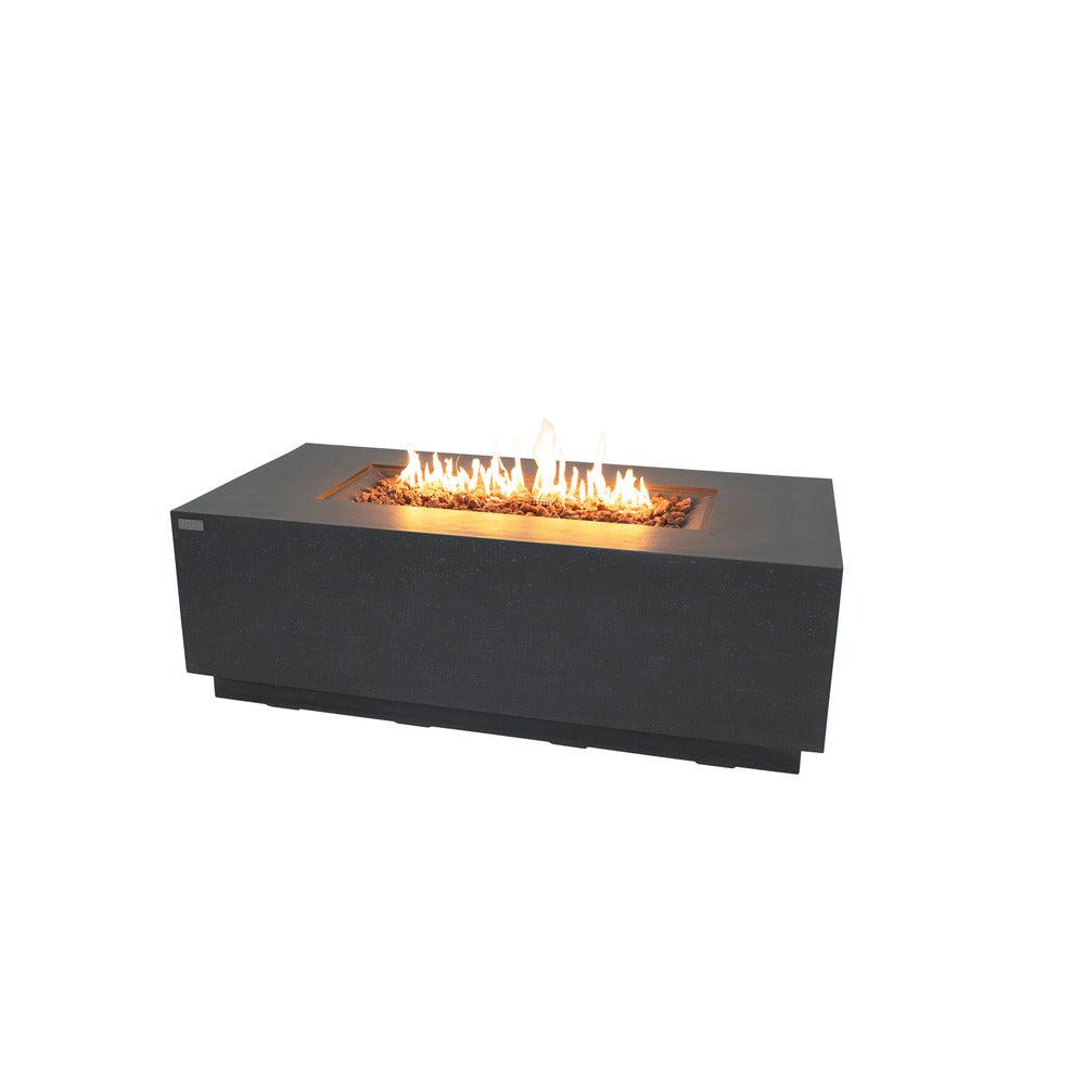 Elementi Andes 32" Rectangle Dark Grey Concrete Propane Fire Table
