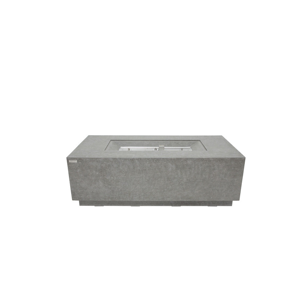 Elementi Andes 32" Rectangle Light Grey Concrete Propane Fire Table