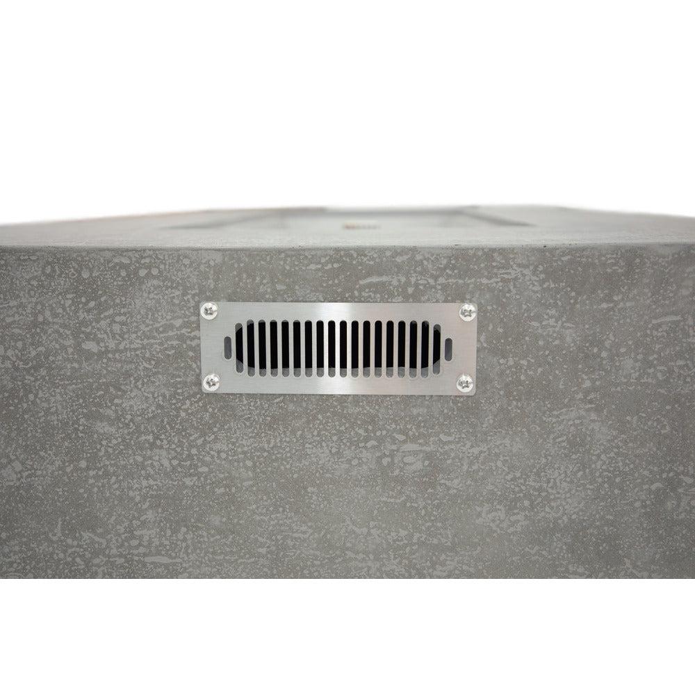 Elementi Andes 32" Rectangle Light Grey Concrete Propane Fire Table