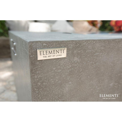 Elementi Andes 32" Rectangle Light Grey Concrete Propane Fire Table