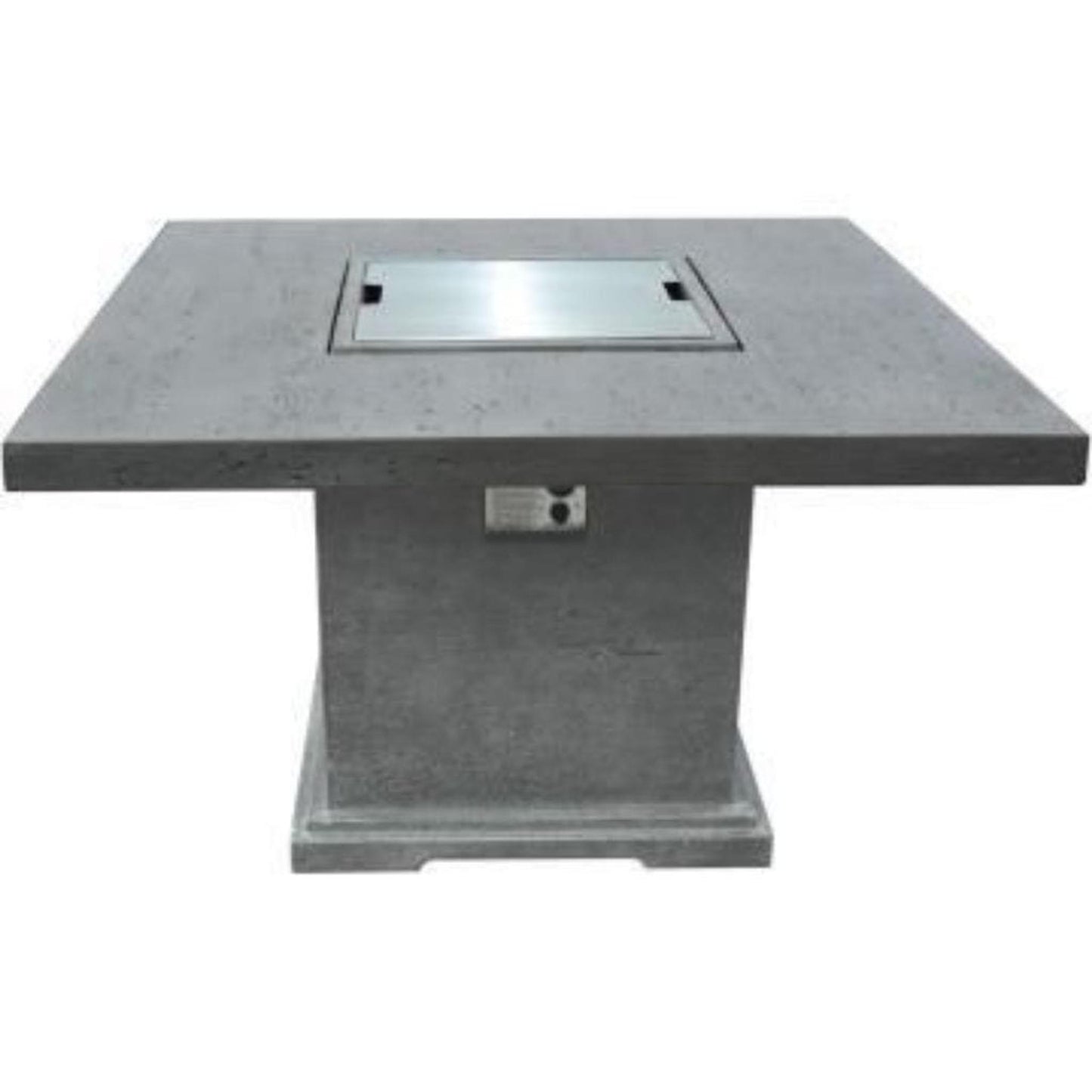 Elementi Birmingham 48" Square Light Gray Concrete Dining Propane Fire Table