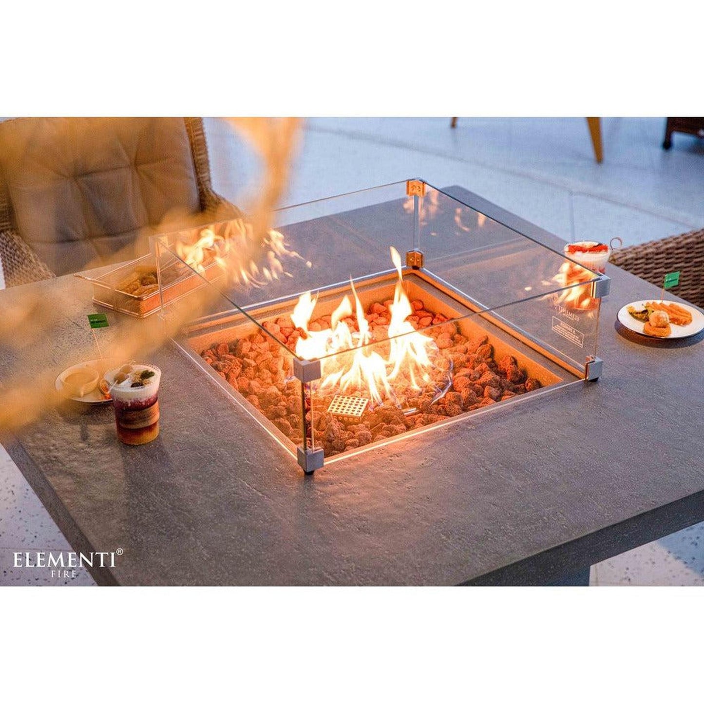 Elementi Birmingham 48" Square Propane Dining Table