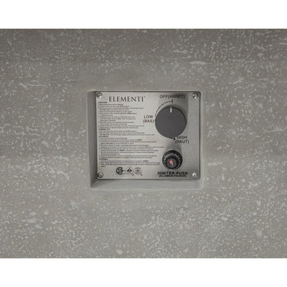 Elementi Birmingham 48" Square Propane Dining Table