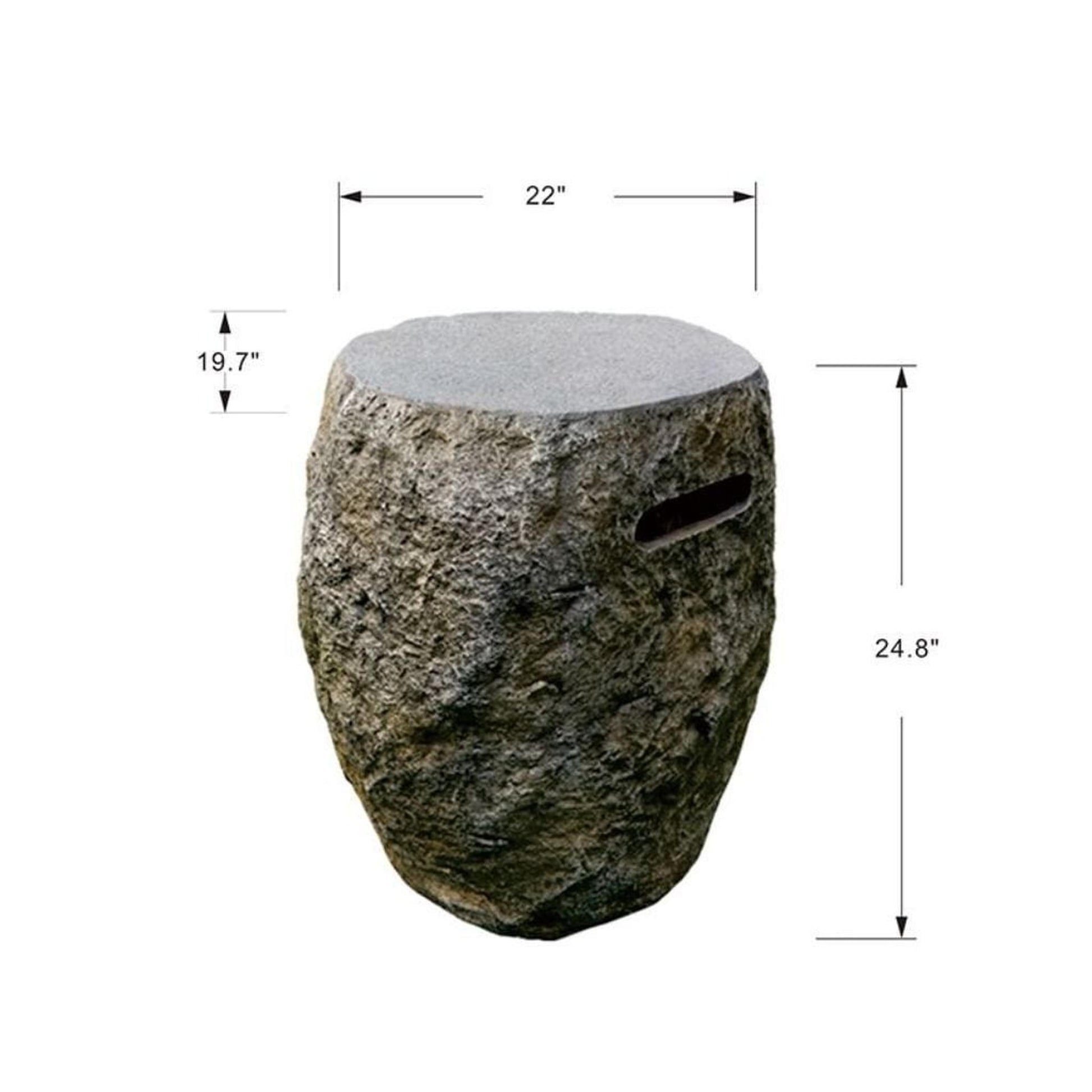 Elementi Boulder 20" Concrete Propane Tank Cover