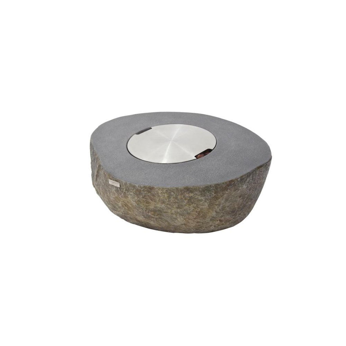 Elementi Boulder 35" Round Concrete Natural Gas Fire Table