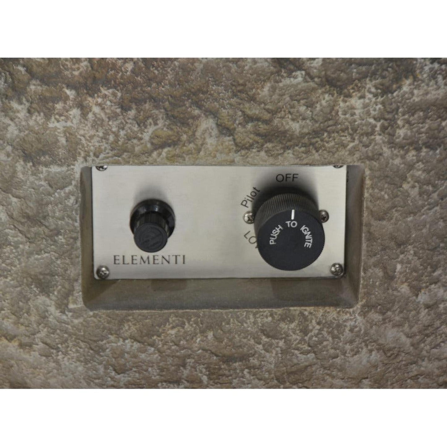 Elementi Boulder 35" Round Concrete Natural Gas Fire Table