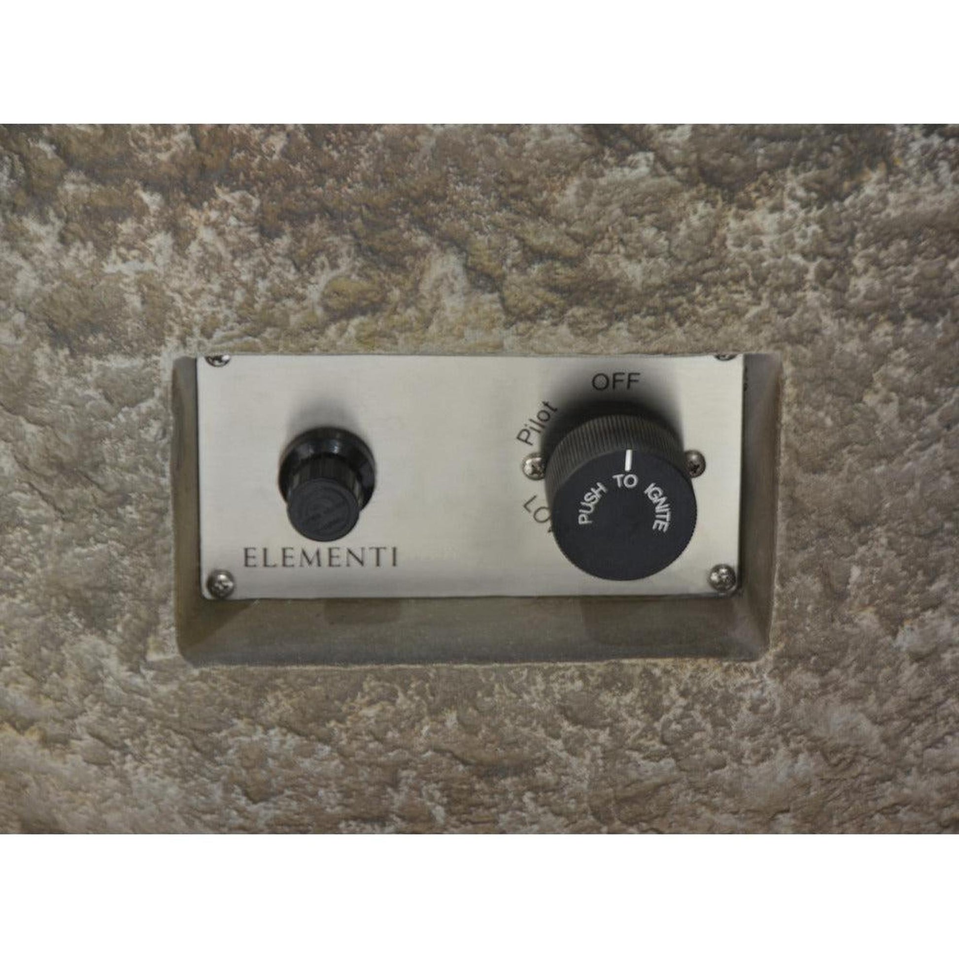 Elementi Boulder 35" Round Concrete Natural Gas Fire Table