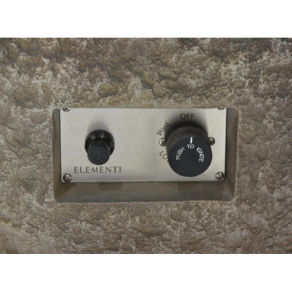 Elementi Boulder 35" Round Concrete Natural Gas Fire Table