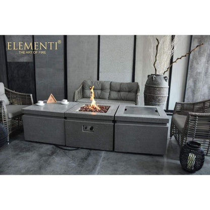 Elementi Dover 27" Concrete Gas Fire Table