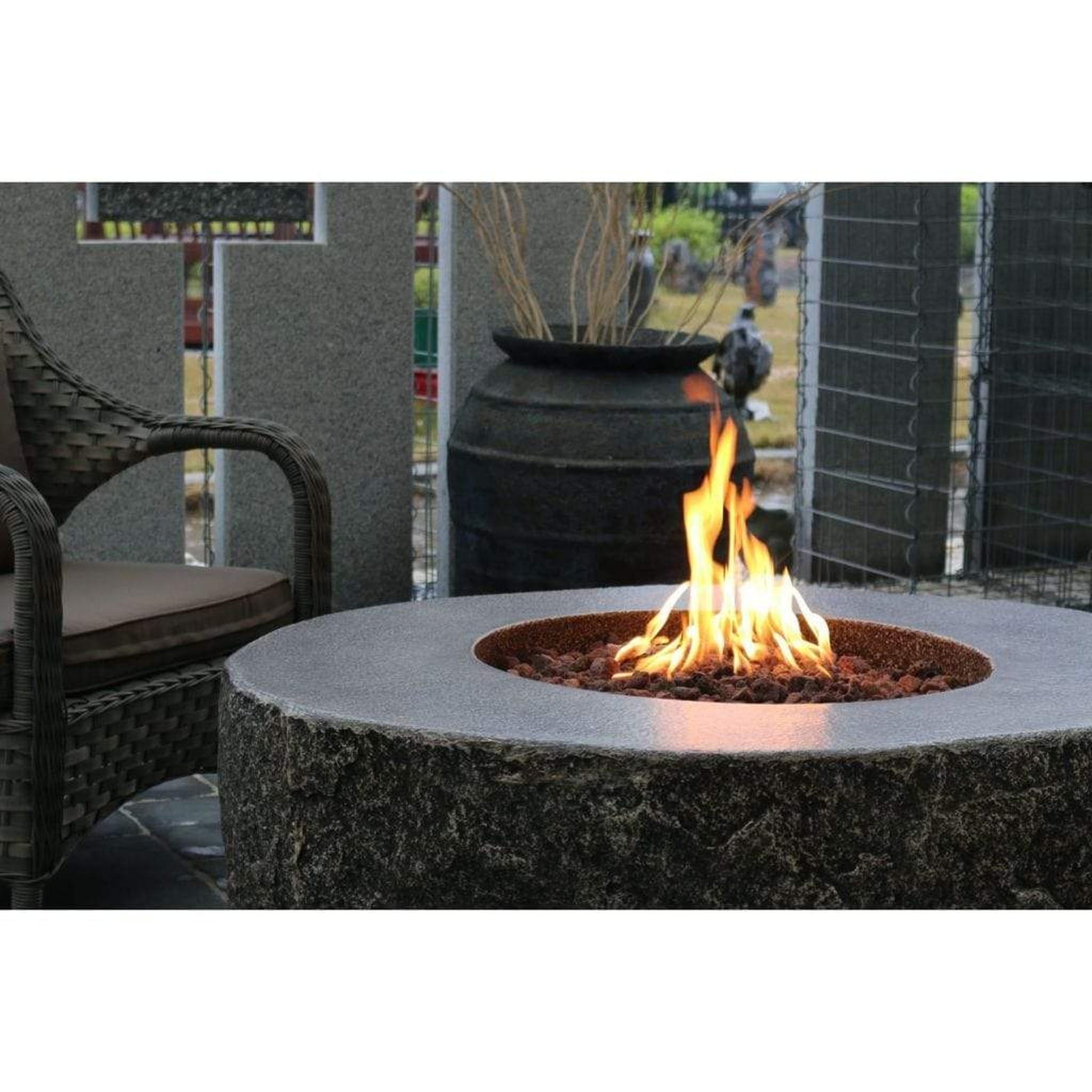 Elementi Fiery Rock 42" Concrete Gas Fire Table