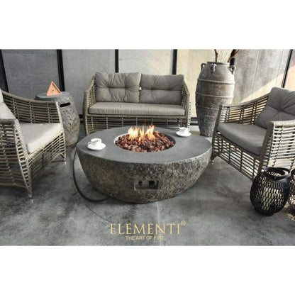 Elementi Fiery Rock 42" Concrete Gas Fire Table