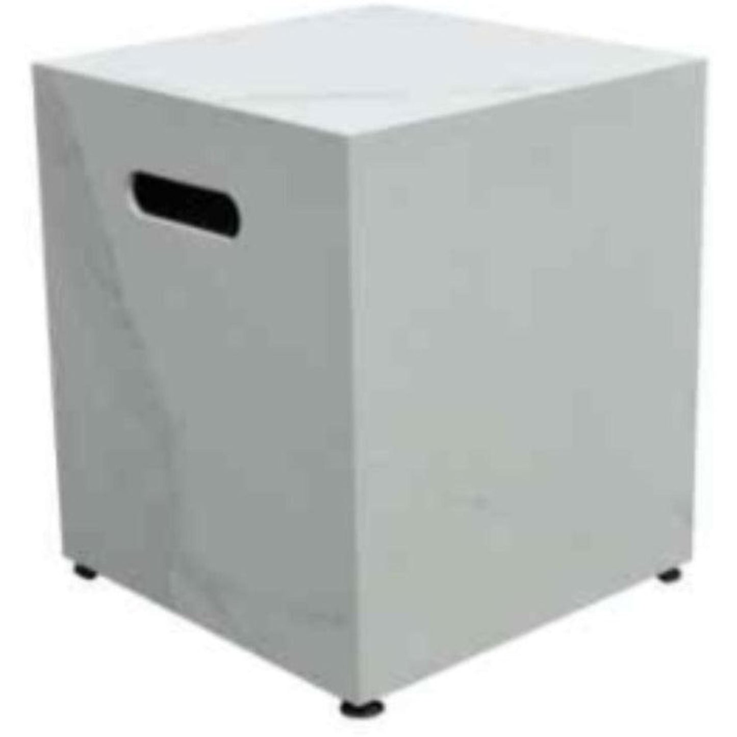 Elementi Fire 18" Square Bianco White Tank Cover