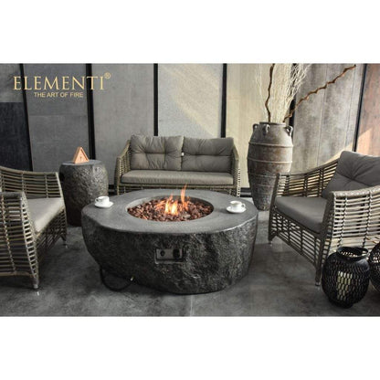 Elementi Fire 35" Boulder Fire Table