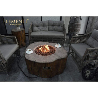 Elementi Fire 39" Redwood Manchester Fire Table