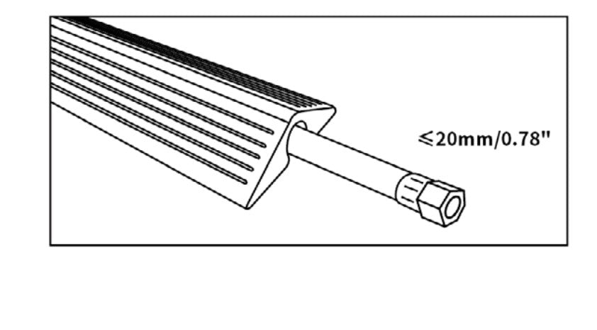 Elementi Fire 39" x 4" x 1" Rubber Hose Cover