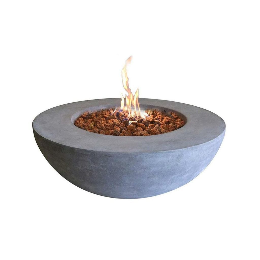 Elementi Fire 42" Light Gray Lunar Bowl Gas Fire Table