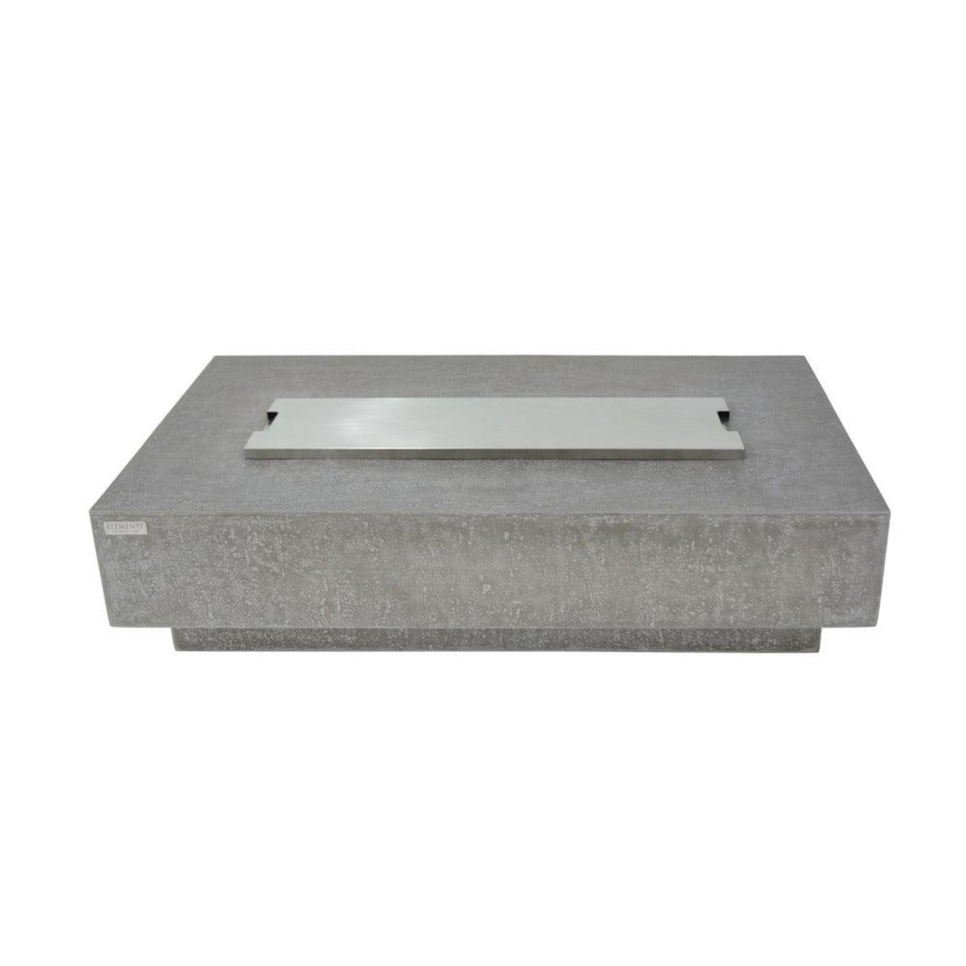 Elementi Hampton 32" Rectangle Light Gray Concrete Natural Gas Fire Table