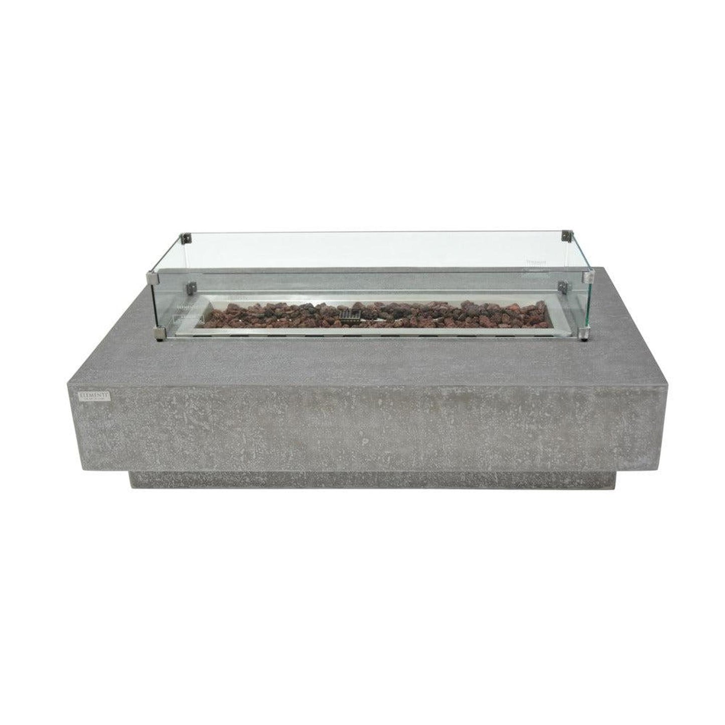 Elementi Hampton 32" Rectangle Light Gray Concrete Natural Gas Fire Table