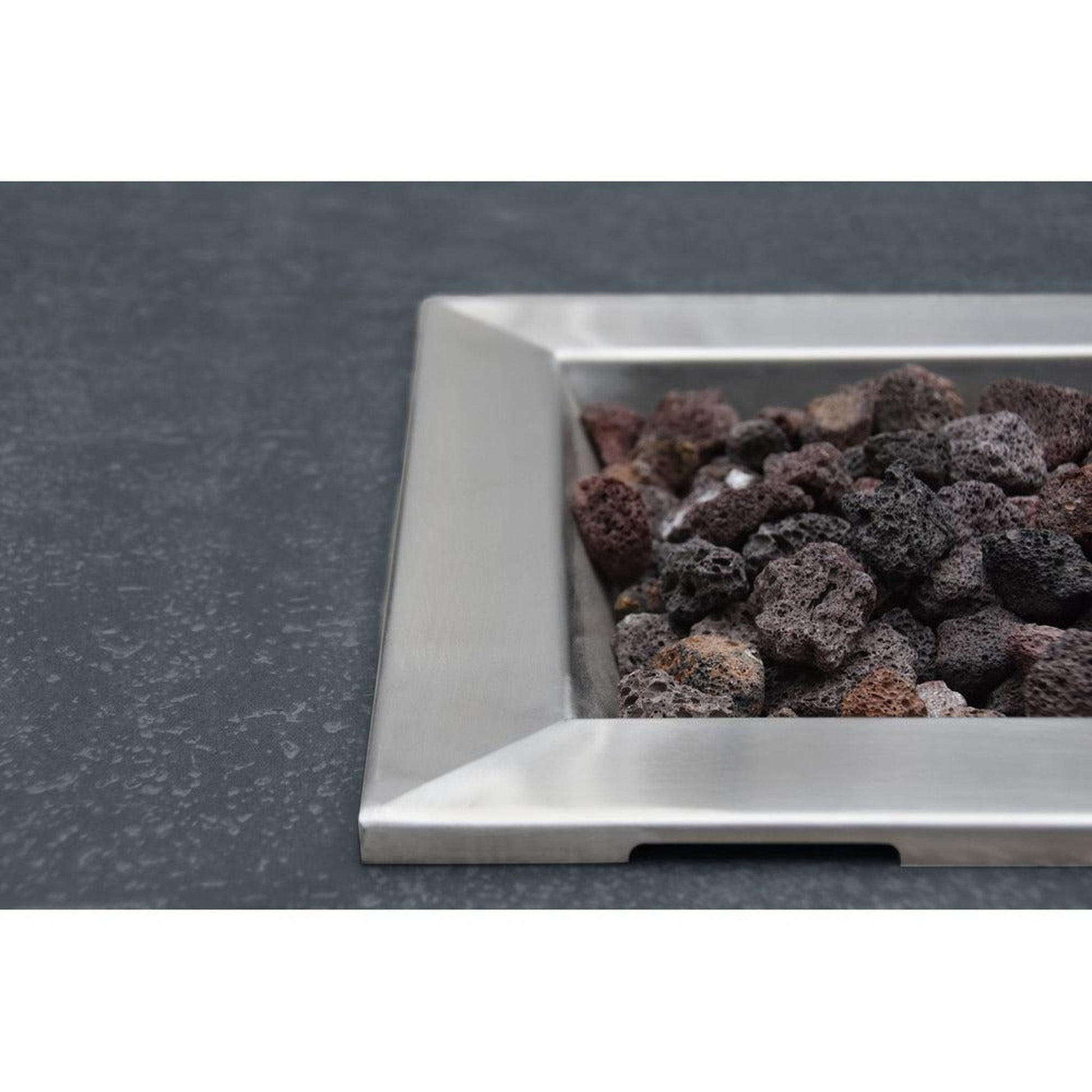 Elementi Hampton 56" Rectangle Dark Gray Concrete Natural Gas Fire Table