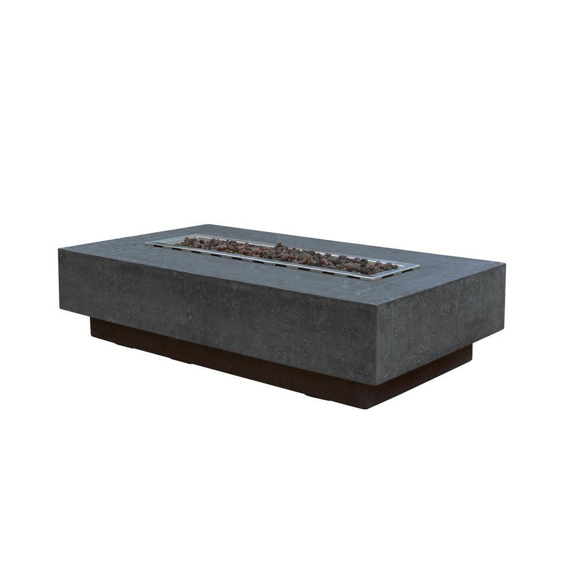 Elementi Hampton 56" Rectangle Dark Gray Concrete Natural Gas Fire Table