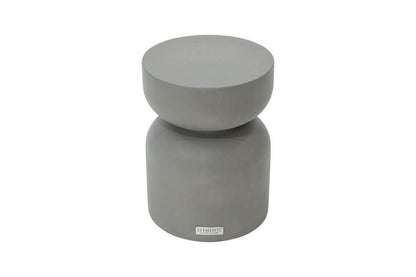 Elementi Home Chronos 14" Small Space Grey Concrete Coffee Table