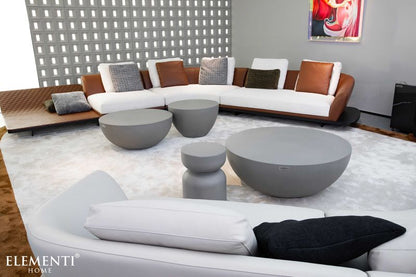 Elementi Home Chronos 26" Small Space Grey Concrete Coffee Table
