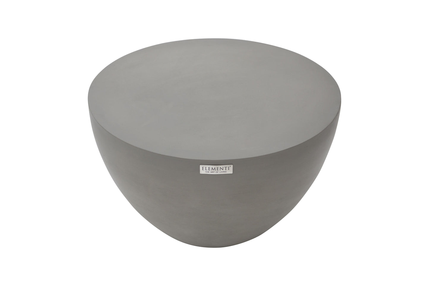 Elementi Home Chronos 26" Small Space Grey Concrete Coffee Table