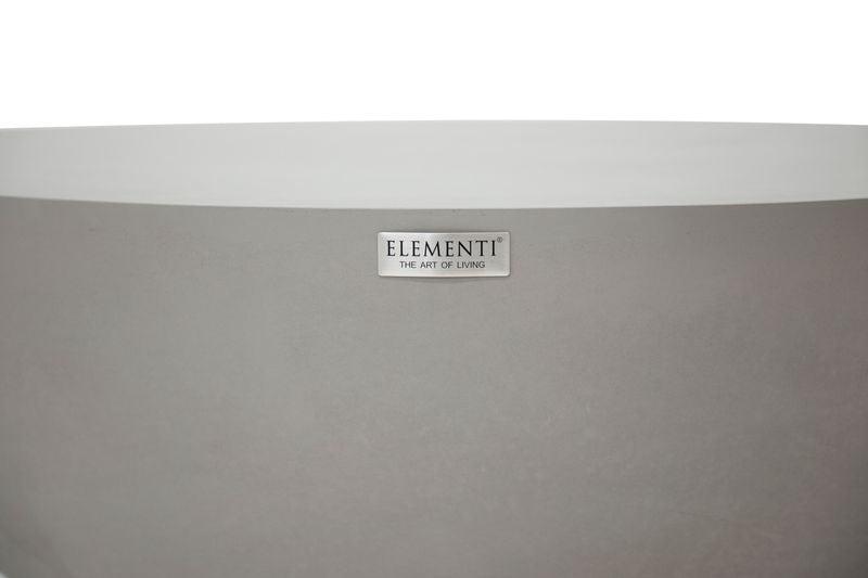 Elementi Home Chronos 42" Large Space Grey Concrete Coffee Table