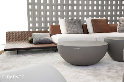Elementi Home Chronos 42" Large Space Grey Concrete Coffee Table